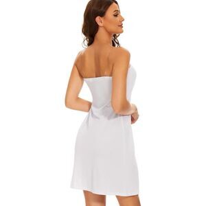 MANCYFIT Women's Full Slips Dress Tube Top Strapless Slips for Under Dresses Inv